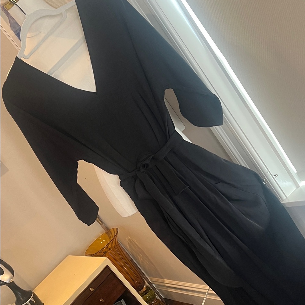 Milly Black Long Sleeve Jumpsuit